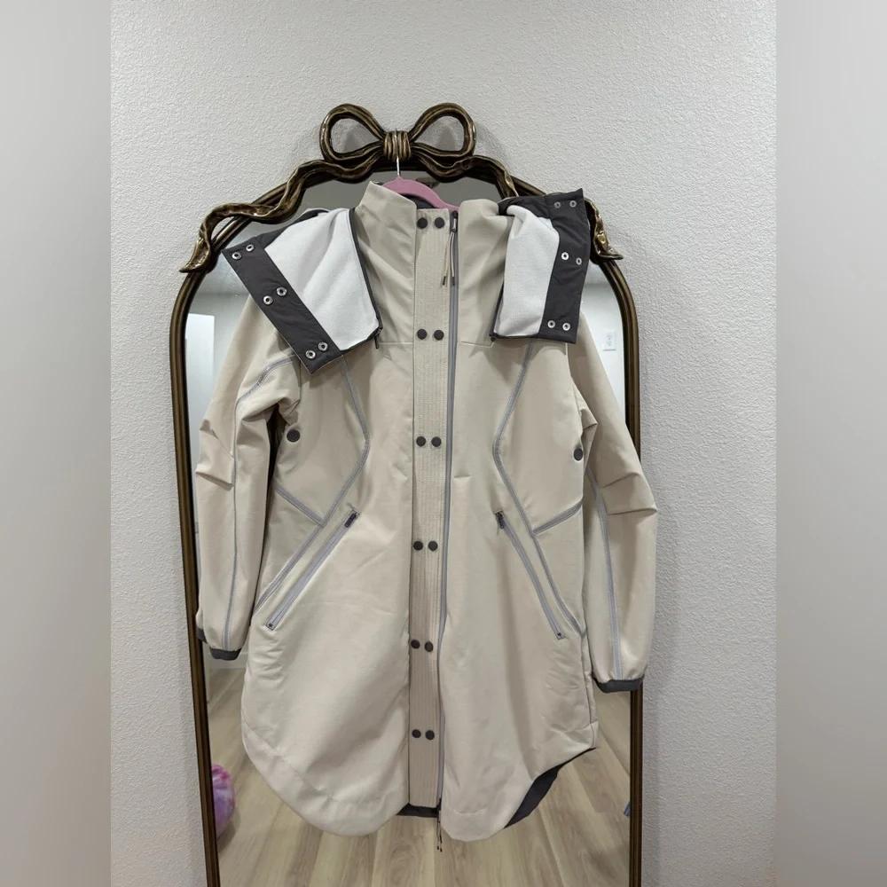 NWT Free people Movement Moon Magic Reflective Rain Parka Jacket - Picture 5 of 10